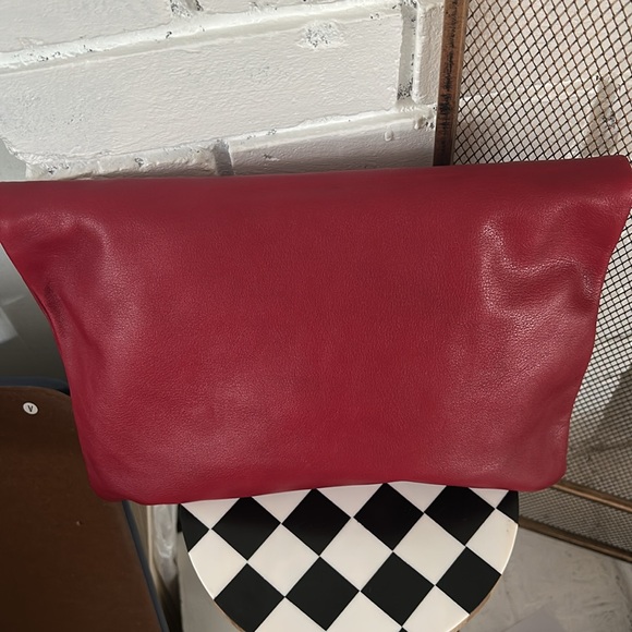 Vintage Stone Mountain Red Leather‎ Classic Clutch - Picture 2 of 13